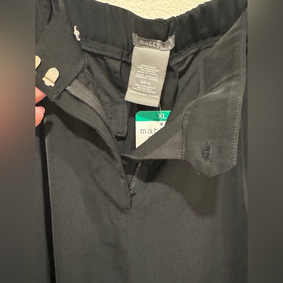 Matty M, Black Wide-Leg Pants, XL, nwt! - Picture 5 of 7